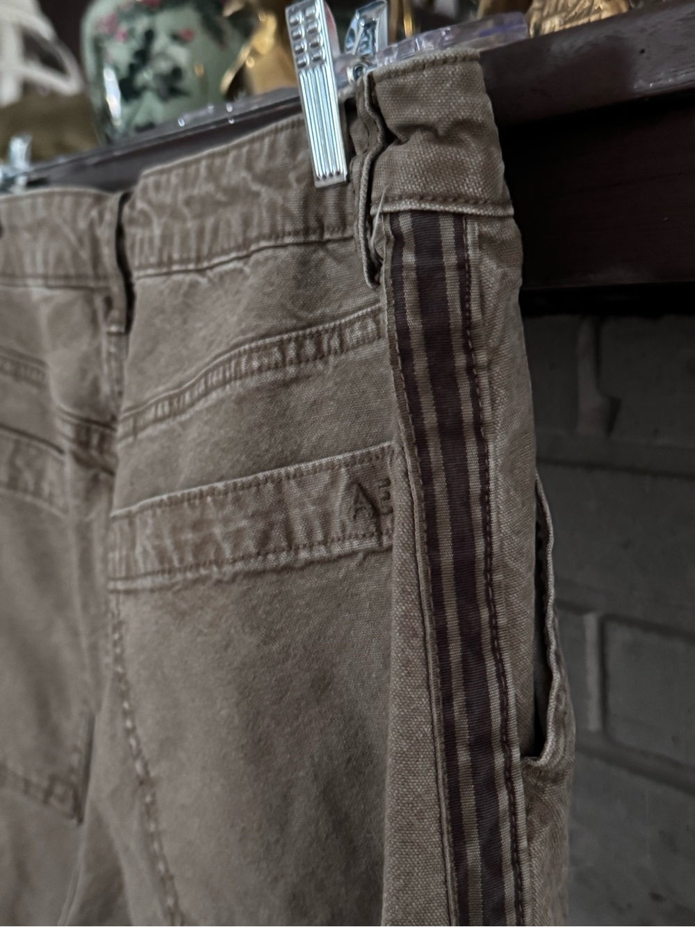 American Eagle × The Ziegler Sisters Stretch High-Waist Baggy Wide-Leg Pant 10L - Picture 6 of 8